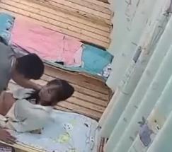 震撼16分钟监控视频：前男友争吵打砸，木板床上的王小佳颜值无敌