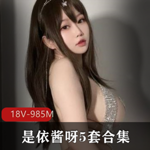 清纯网红依酱呀璀璨2.0黑色皮裙镭送连体衣欧派oppai颜值天然呆身材感觉小姐姐18个视频985M